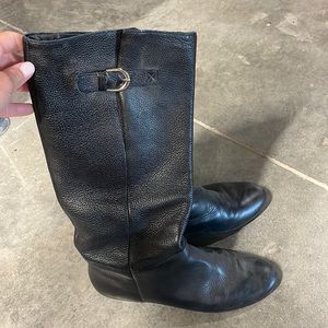 Black knee high boots